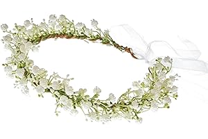 Yili Maizi Girl Flower Crown Floral Crown Women Floral Headband Flower Headpiece Wedding Party Wreath Hair Accessories