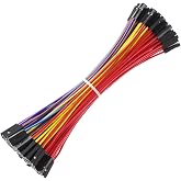Breadboard Jumper Wires 20AWG, Bestlus Exclusives F/F Jumper Cables Wires Female to Female 6'' 15CM 10 Colors Pack of 120 Squ