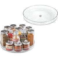 iDesign Recycled Plastic Lazy Susan Turntable Organizer, Pantry, Bathroom, General Storage and More, The Linus Collection – S