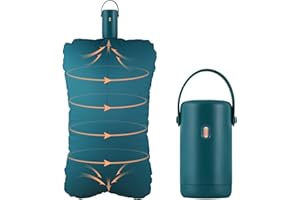 YMJOINMX Portable Cloth Dryer Travel Cloth Dryer with Large Drying Bag 17.9x5.8in Foldable Electric Cloth Drying Rack Small Cloth Dryer Suitable for Swimwear, Socks, Tank Tops, Panties, Underwear, Baby and Pet