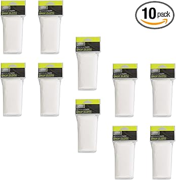 White Clear Plastic Drop Cloth 10 Pack Set 9 X 12ft Car