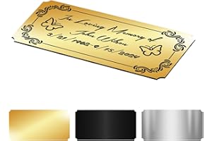 Personalized Engraved Name Plates with Adhesive, Custom Solid Brass Engraved Plaque, Personalized Pet Urn, Trophy, Memorial P