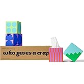 Who Gives a Crap Bamboo Tissues, Facial Tissue Cube Boxes, 100% Bamboo, 3 Ply, 12 Boxes, 65 Sheets per Box, Soft, Strong, and Sustainable, Eco Friendly With Plastic Free Packaging, 780 Total Tissues