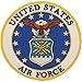 US Air Force Small Patch Military Collectibles, Patriotic Gifts for Men, Women, Teens, Veterans Great Gift Idea for Wife, Husband, Relative, Boyfriend, Girlfriend, Grandparent, Fiance or Friend. Perfect Christmas Stocking Stuffer or Veterans Day Gift Idea. Design: For Women or Men!