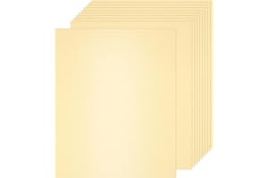 MECCANIXITY 25 Pcs Shimmer Cardstock Paper, 8 x 11 Inch Light Gold Shimmer Paper Sheets, Metallic Cardstock Paper for Art Sup
