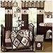 Sweet Jojo Designs 9-Piece Chocolate Brown Teddy Bear Baby Boys Bedding Crib Set