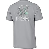 HUK Mens Fishing Graphic Tee, Performance Short Sleeve, Quick-Dry