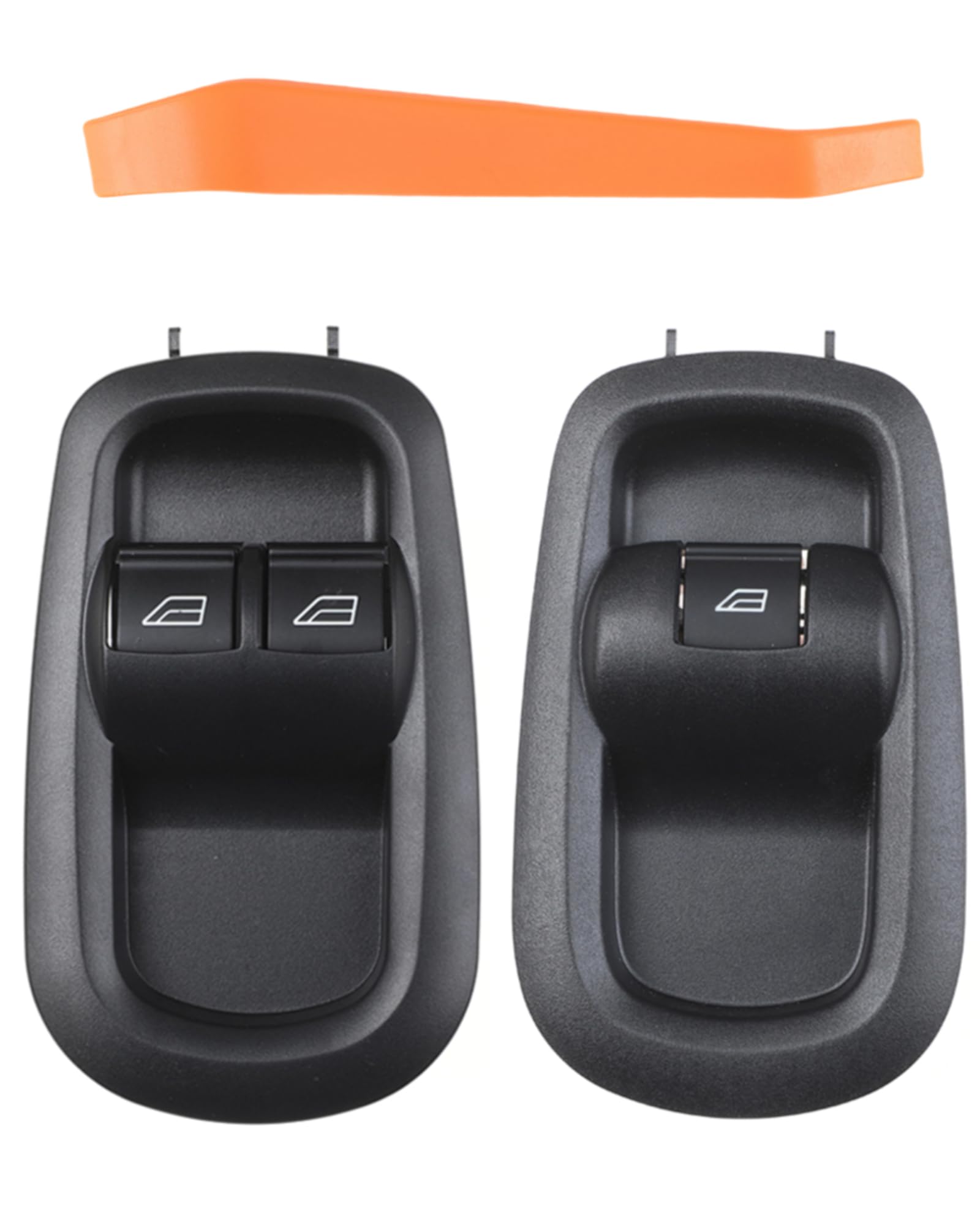 Photo 1 of Double Door Window Switch Control Button Front Left Driver Side and Passenger Compatible with 2014-2019 Ford Transit MK8 Custom Master Power Window Switch Replacement OEM 2029885 1791339 BK2T-14529-AB