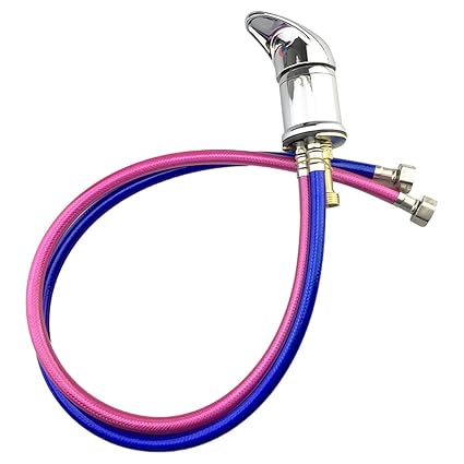 Fenteer Kitchen Faucet Tube With Handle Shower Extender Sprayer