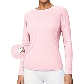 Heathyoga Rash Guard for Women UPF 50+ SPF UV Protection Shirts for Women Long Sleeve Swim Shirts for Woman Sun Shirt