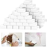 100 Pack Magic Sponges Eraser for Cleaning, Reusable Melamine Sponge Scrubber Foam Cleaning Pads for Kitchen Dishes, Bathtub,