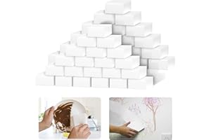 100 Pack Magic Sponges Eraser for Cleaning, Reusable Melamine Sponge Scrubber Foam Cleaning Pads for Kitchen Dishes, Bathtub,