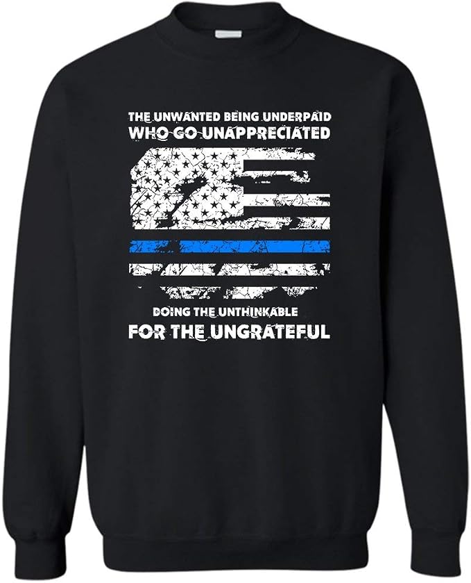 thin blue line sweatshirt amazon