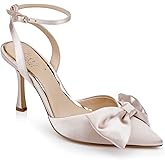 Jewel Badgley Mischka Yanna Satin Stiletto with Bow