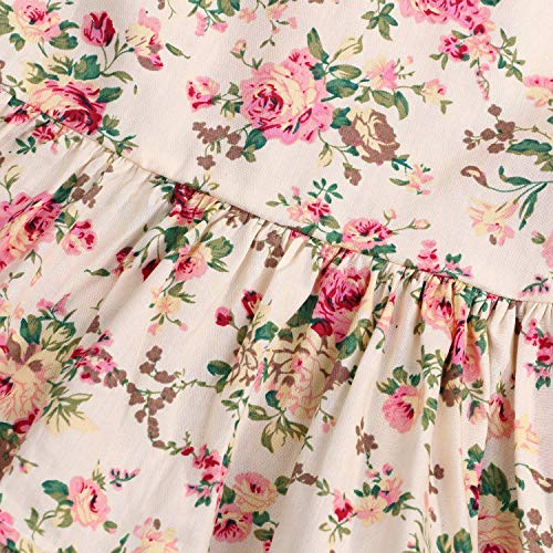 Toddler Baby Girls Shorts Outfits Set Floral Print Ruffle Dress Shirt Tops+Short Pants Summer Dresses 3PC Set(12-18M) Purple