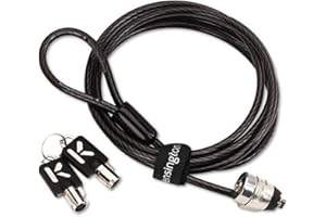 Kensington 64032 Master Lock Universal Notebook Security Cable - Black
