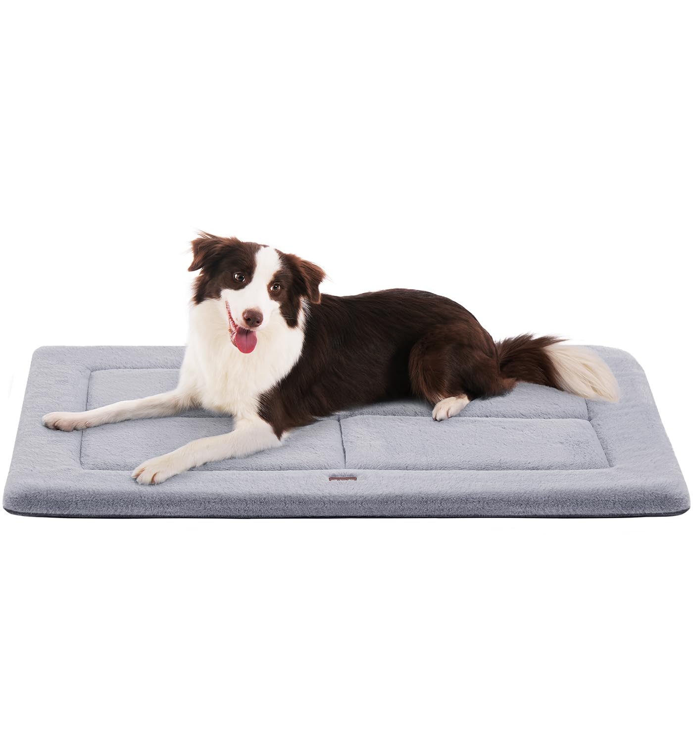 Photo 1 of Made4Pets Dog Crate Pad Bed for Medium Large Dogs, Washable & Reversible, Anti-Slip Kennel Mat for Cozy Sleeping, Soft Fluffy Dog Bed for Indoor & Outdoor Use, 35"x23", Gray