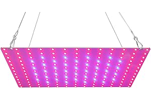 LED Grow Light Red Blue Full Spectrum 81 LEDs Panel Lamps for Indoor Plants Succulents Hydroponic Greenhouse Vegetative Growt