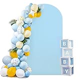 HEMMOTOP 7.2 ft Blue Arch Backdrop Cover