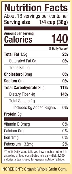 BOB’S RED MILL ORGANIC MEDIUM GRIND CORNMEAL, 24OZ (PACK OF 1) – ORGANIC, NON GMO, WHOLE GRAIN, VEGAN, KOSHER