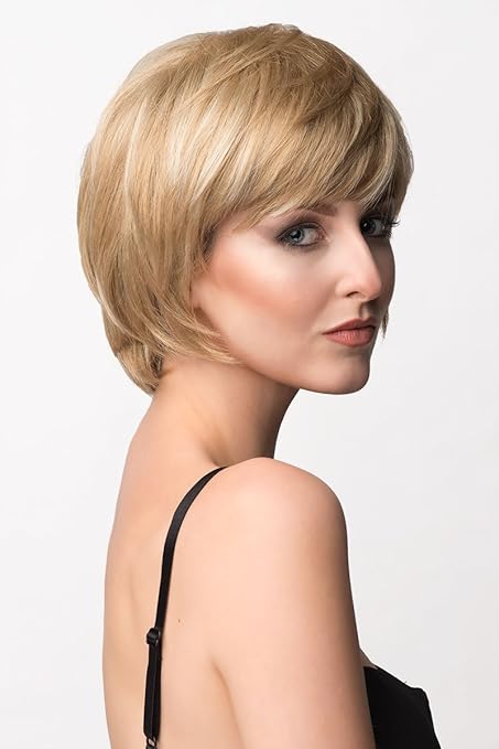 Short Layered Pixie Cut Wig Two Tone Blonde Sophia Amazon Co