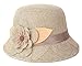 IL Caldo Women's Straw Summer hat Shading Ventilation Sun hat Fascinators