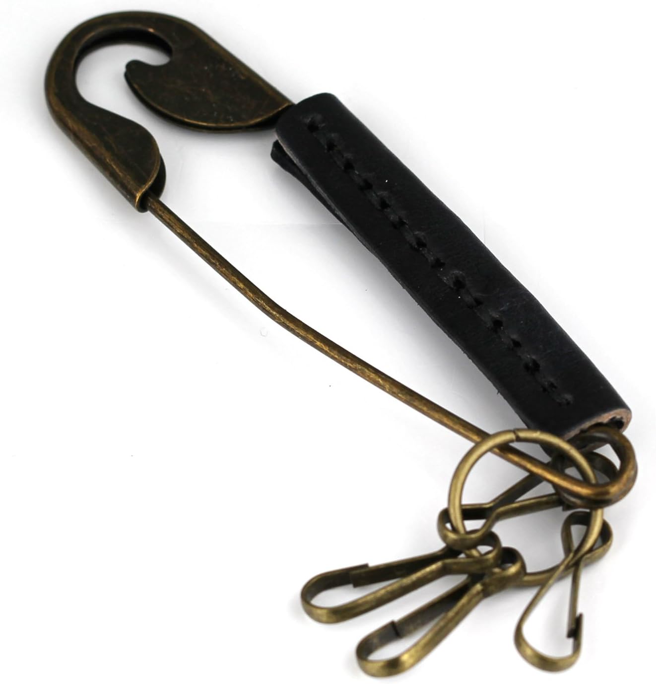 maycom Keychain Retro Pin Brooch Pant Buckle Hook Key Chain Ring Carabiner Keyring Keyfob Clip Key Fob Holder Quick Release