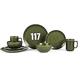 HALO Master Chief 117 Stoneware 8-Piece Dinnerware Set | Plates, Bowls, Mugs