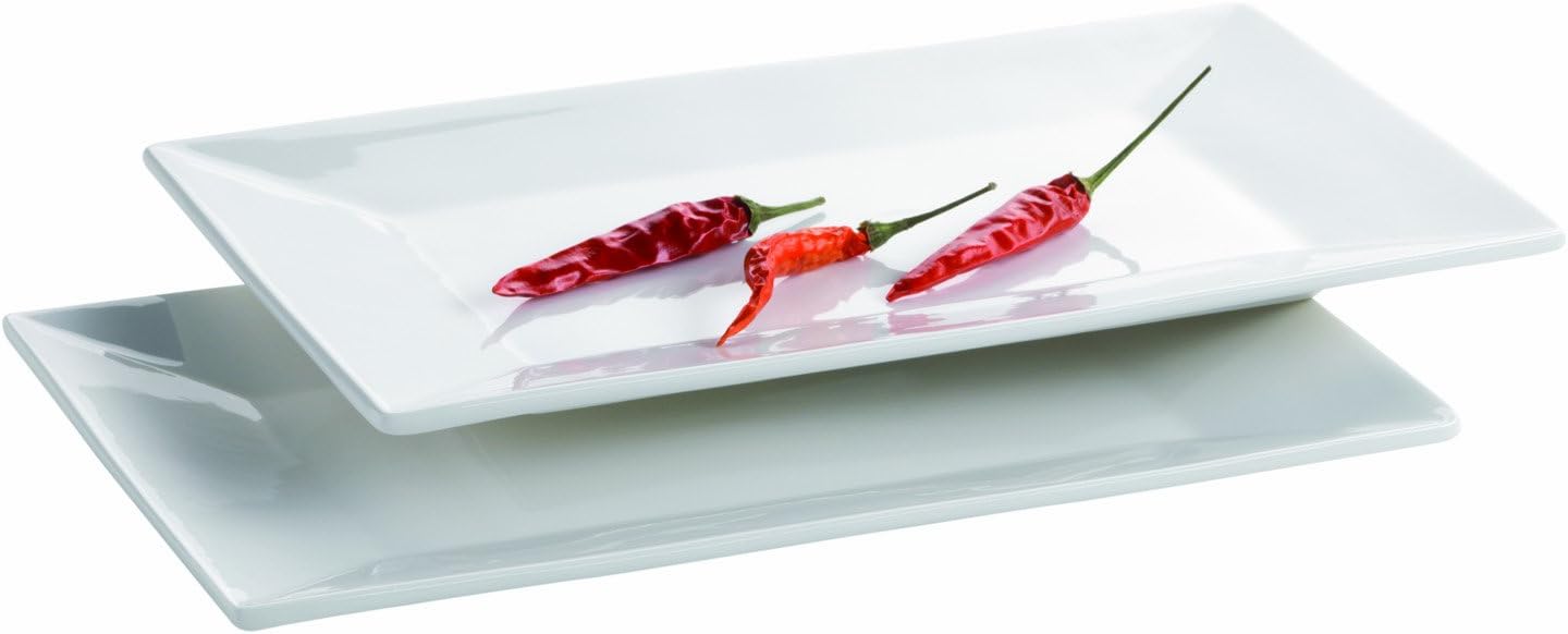 MÄSER, Trendy Line Series, Rectangular Plate, 23 x 15 cm, 2 Piece Set