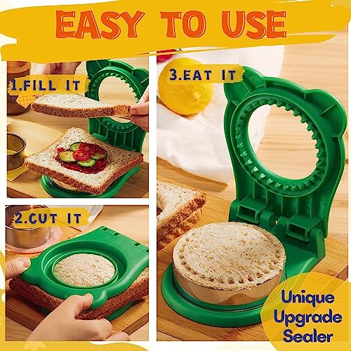 MUMSUNG Sandwich Cutter and Sealer for Kids, DIY Decruster Pocket