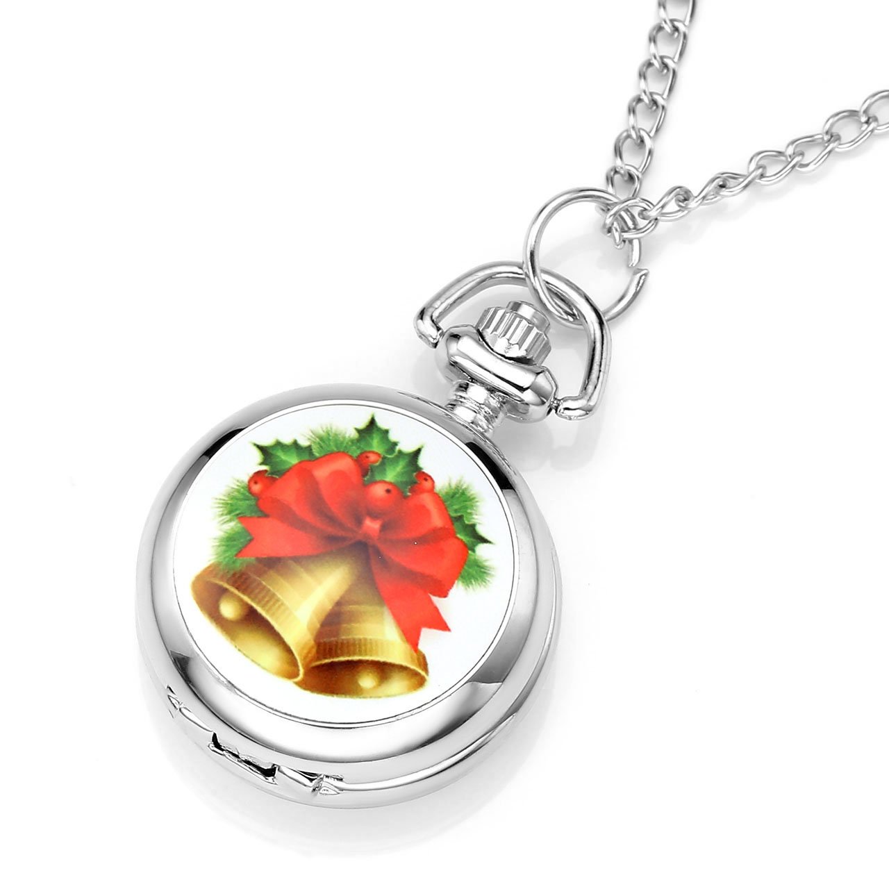 JSDDE Montres de Poche Montre Goussets Montre Simple Montre Vintage Cadeau pour la Fête de Noël