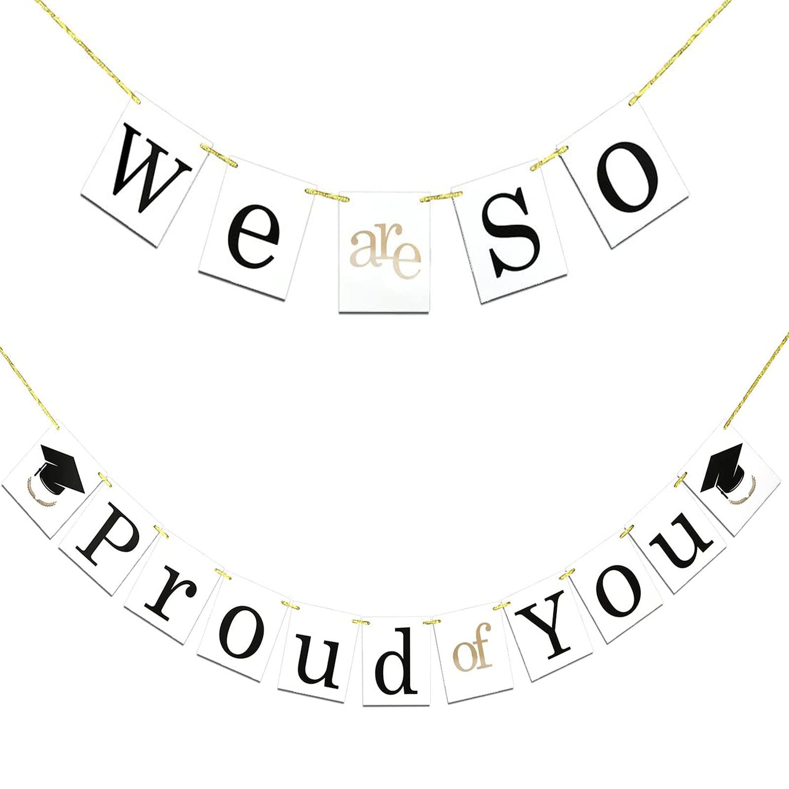 Congratulations Graduation Decoration, "We Are So Proud of You" Graduation Banner, Party Decoration, Graduation, Family Graduation Party