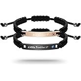 RAMESONL Matching Bracelets for His and Her-Stainless Steel Engraved Handmade Braided Rope Bracelet Birthday Anniversary Christmas Gift for Sister Brother BFF Friend Men Women Couple