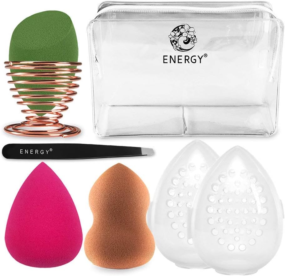 ENERGY Beauty Sponge Blender 8 in 1 Makeup Sponge Set Multi Shape