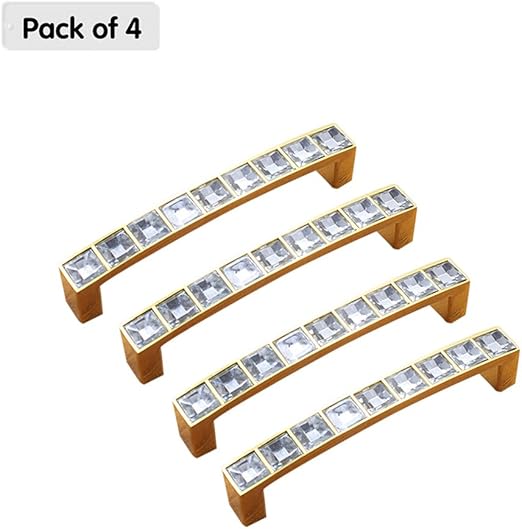 Zhi Jin 4pcs Cabinet Handle Pulls Hardware Cupboard Drawer Handles