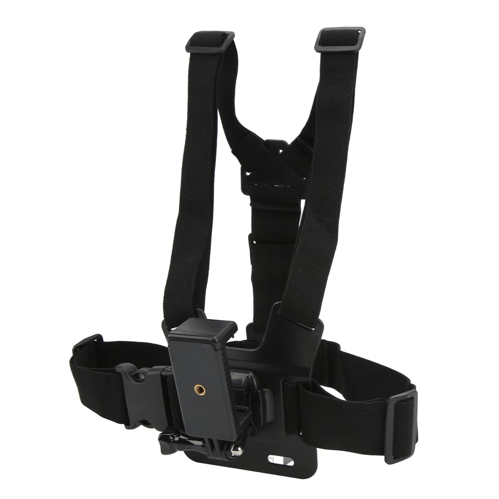VBESTLIFE Cellphone Selfie Chest Mount, Mobile Phone Chest Strap Chest Mount Harness Strap with 2.2-3.3in Universal Clip Holder for DJI Osmo Action for Smartphone