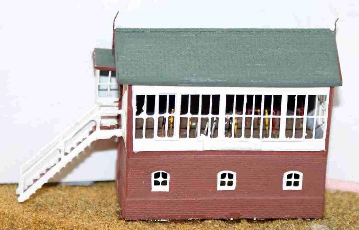 Langley Models LNWR / LMS Signal box + interior N Scale UNPAINTED Model Kit A46