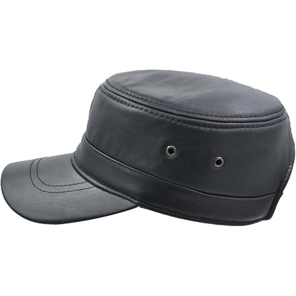 FIVESTAR LEATHER Distressed Commando B2 Flight Aviator Leather Cap