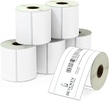 BETCKEY 3x5 Shipping Labels for Zebra Rollo Printers 2100 Labels 6 Rolls view 1