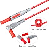 Cleqee Multimeter Test Leads Kit 4mm Banana Probes 1m with Replacable Tips view 4