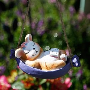 Decorative Hanging Ornaments for Christmas mice/Cats in The Woods D & Eacute; cor, Outdoor Resin Animal Statues and Garden Home Decor Figurines (Rat)