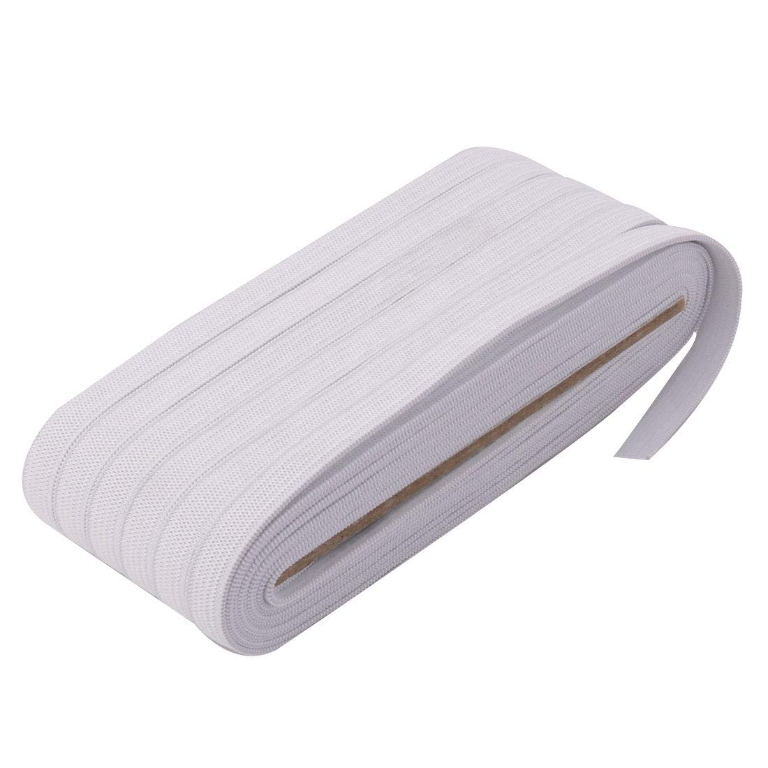 Sourcingmap Rubber Outside Pants Trousers Sewing Stretchy Elastic String Rope 18M White