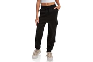 Dreamstar Girls' Jogger Pants - Soft Fleece Oversized Cargo Pants for Girls - Baggy-Loose Girls Fashion Cargo Joggers (7-16)