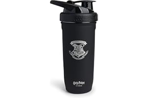 SMARTSHAKE Smart Shake Reforce Stainless Steel Harry Potter Hogwarts Crest Shaker Bottle (900 ML /30oz) | Light Weight Resistance Sports Shaker Bottle with a Soft Lid | Leakproof, BPA Free & DEHP Free