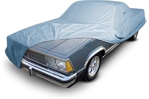 iCarCover Custom Car Cover for 1978-1987 Chevy El Camino, Waterproof All Weather Rain Snow UV Sun Protector Full Exterior Weatherproof Indoor Outdoor Car Cover with Strap