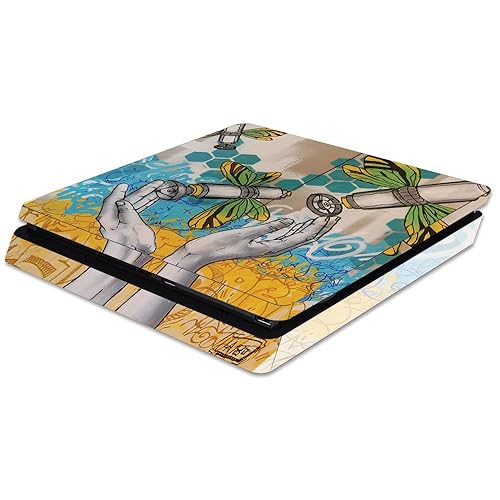 MightySkins Skin Compatible with Sony PS4 Slim Console - Capture | Protective, Durable, and Unique Vinyl Decal wrap Cover | Easy to Apply, Remove, and Change Styles | Made in The USA - Amazon deal for $17.26