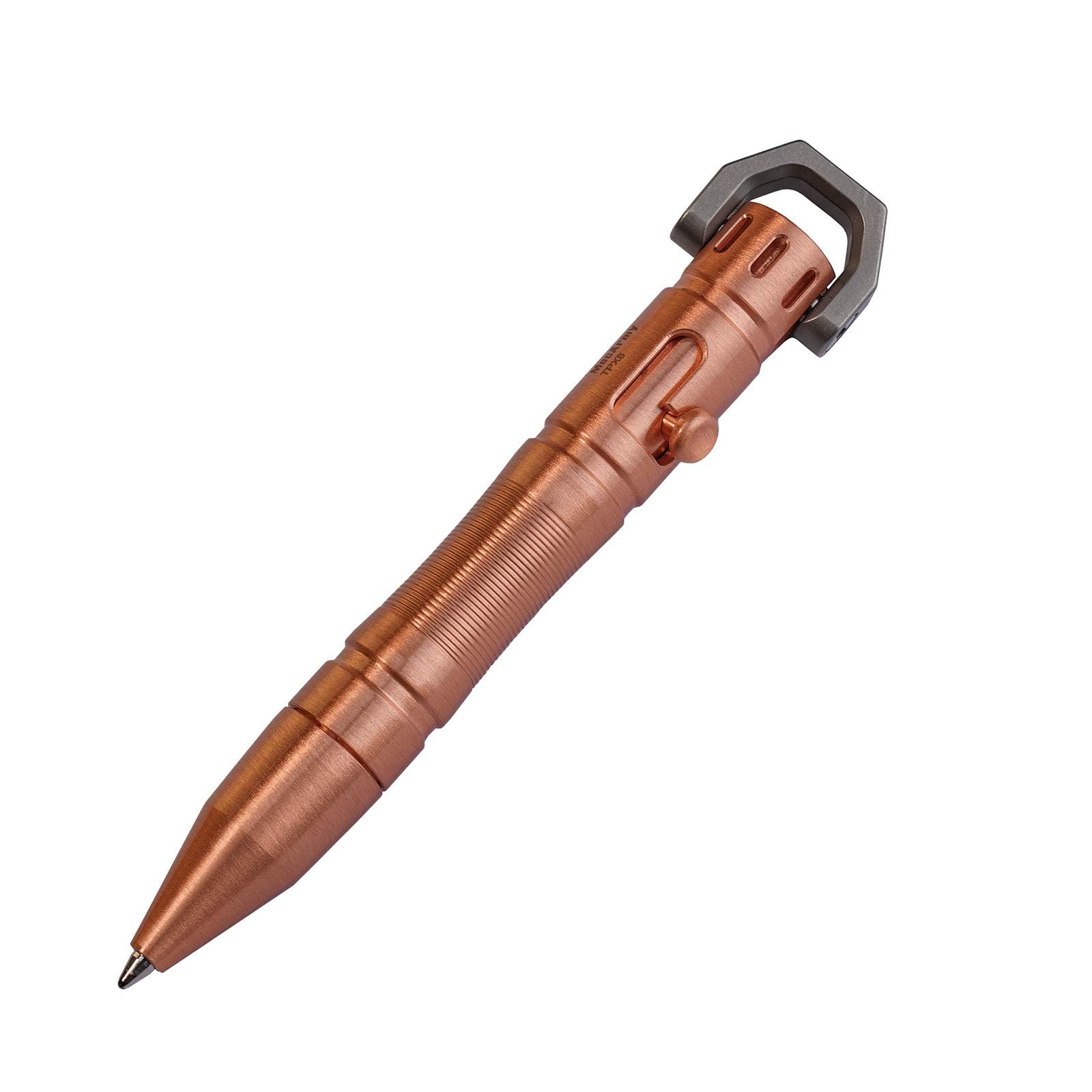 MecArmy Copper Pen Luxury Executive Lightweight Retractable Metal Pen Ink Refillable Novelty Pocket EDC Writing Ballpoint Pens