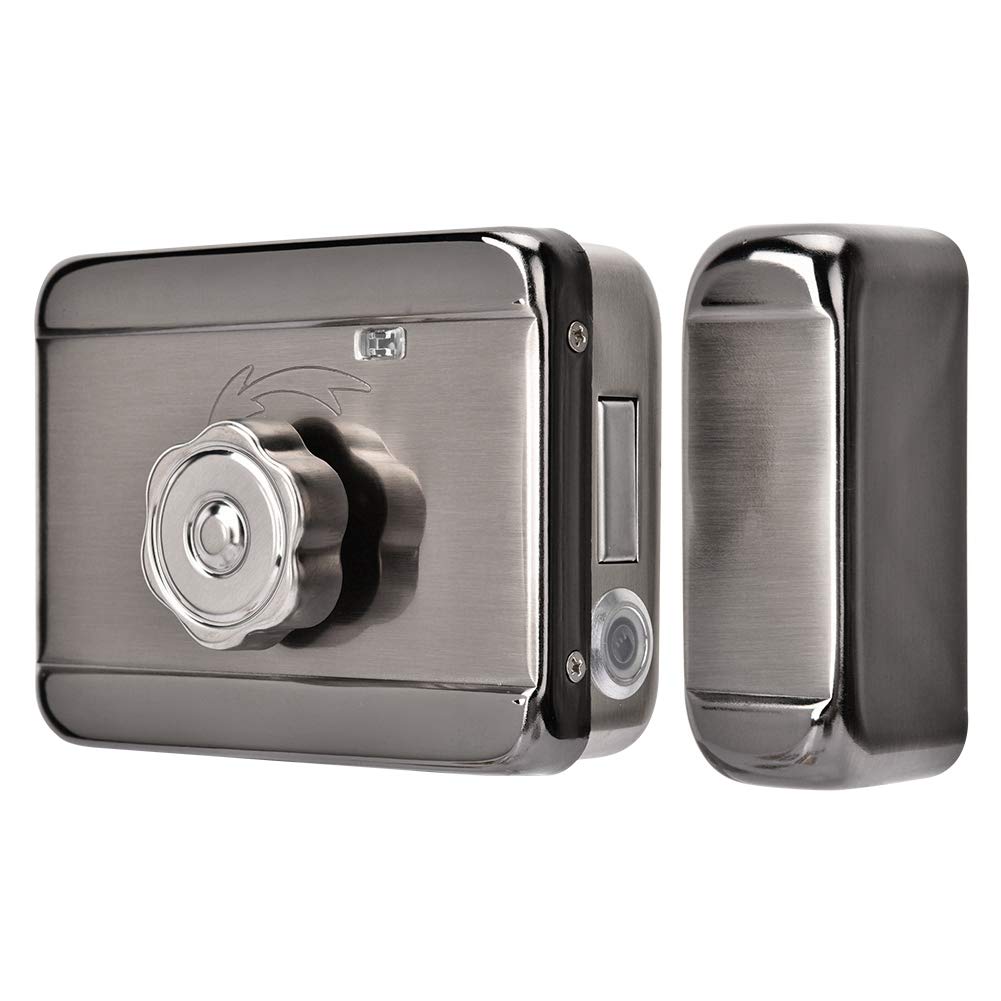 Electronic Smart Door Lock, Electric Security Lock with Single Head, Door Access Control System Kit (Silver)