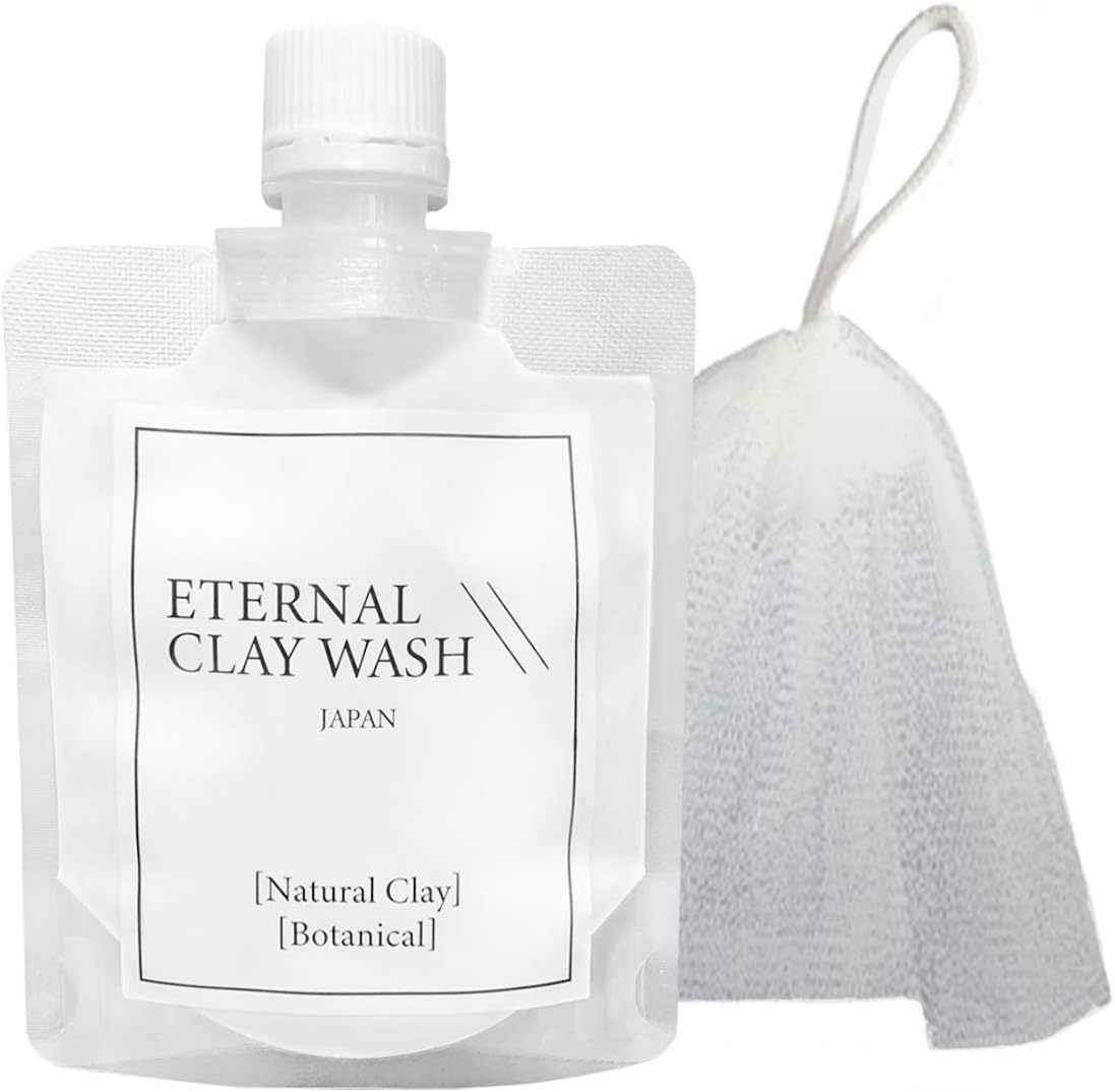 Amazon 洗顔 フォーム 泥洗顔 メンズ レディース エターナルクレイウォッシュ 毛穴 黒ずみ 泡立てネット付 150g エターナル 液体 クリーム洗顔料 通販