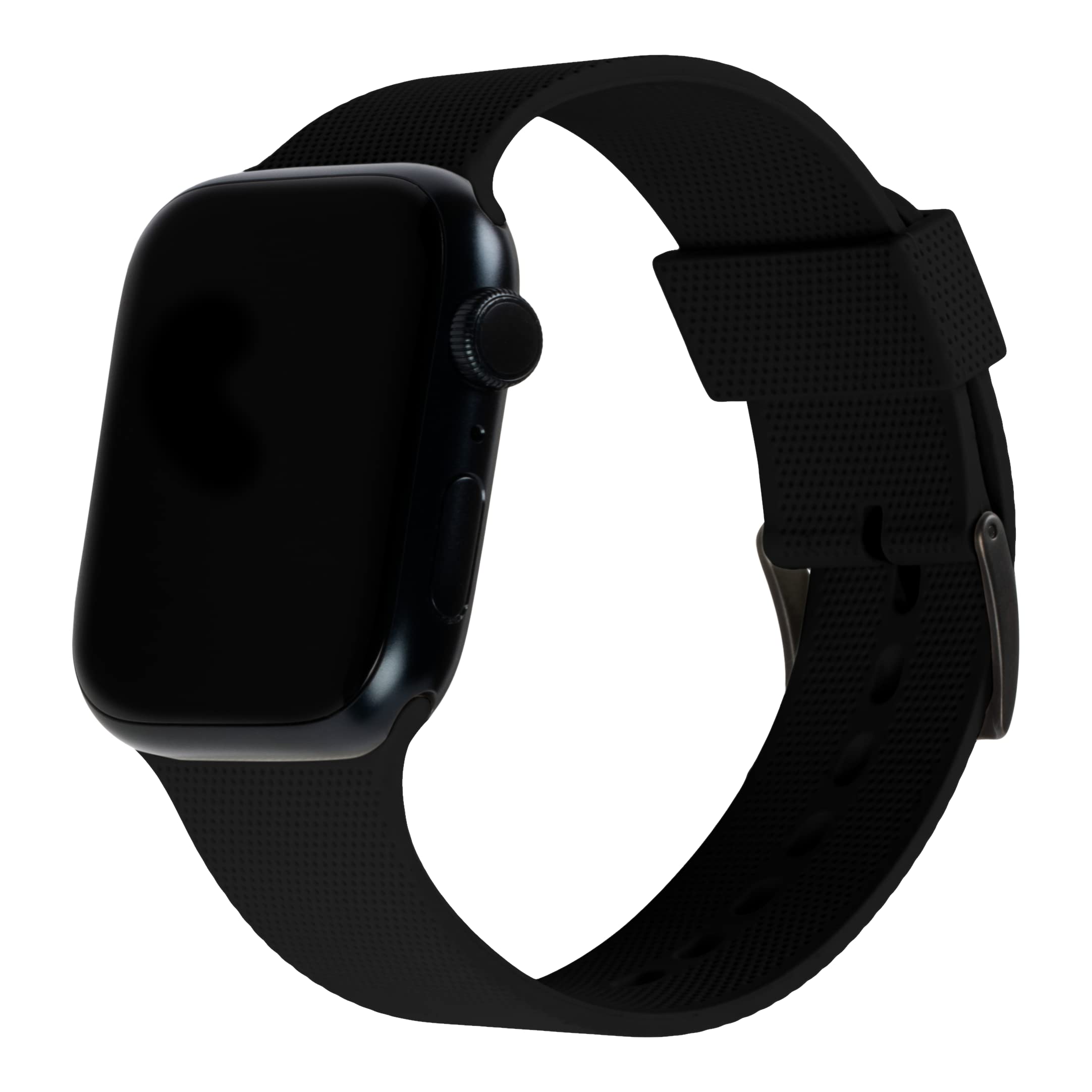 URBAN ARMOR GEAR [U by UAG Compatible with Apple Watch Band 49/46/45/44mm iWatch Series Ultra 3/Ultra 2/Ultra/4-11/SE3/SE2/SE Dot Slim Soft Silicone Adjustable Replacement Strap, Black โ image 1